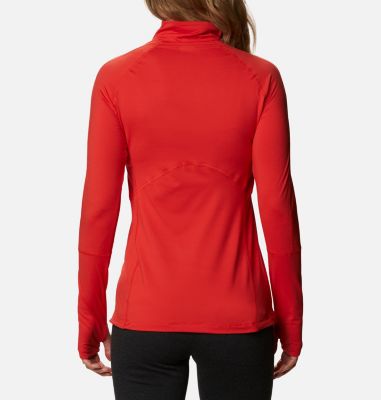 Women's Winter Power Quarter Zip Knit Shirt Winter Power&trade; 1/4 Zip Knit | 307 | L, Bold Orange, back