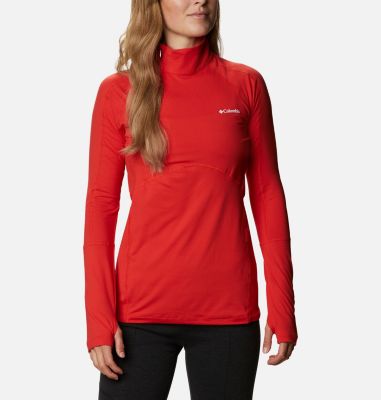 Women's Winter Power Quarter Zip Knit Shirt Winter Power&trade; 1/4 Zip Knit | 307 | L, Bold Orange, front