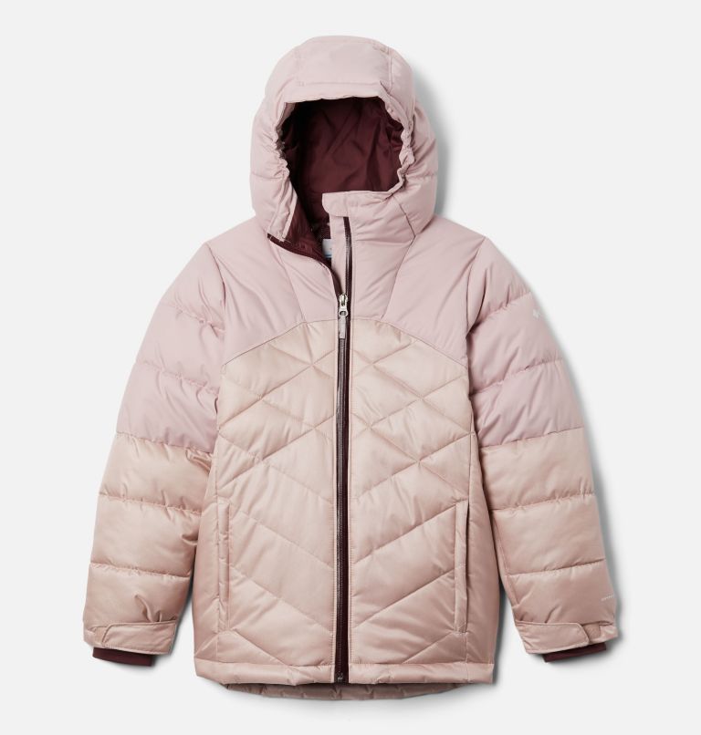 Girls' Winter Powder Quilted Jacket, Color: Mineral Pink, Mineral Pink Sheen, image 1