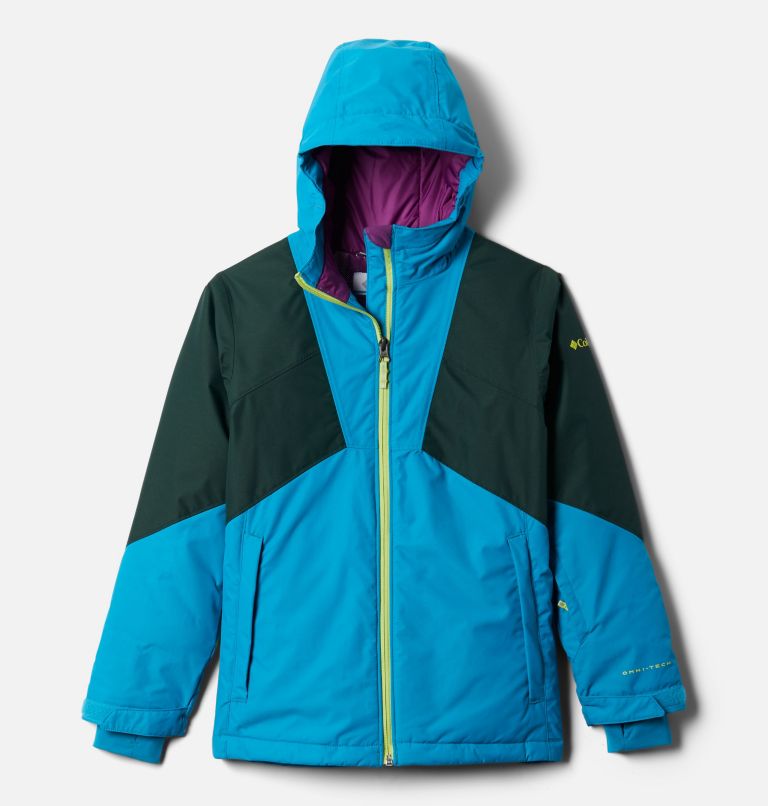 Youth Alpine Diva Ski Jacket, Color: Fjord Blue, Spruce, image 1