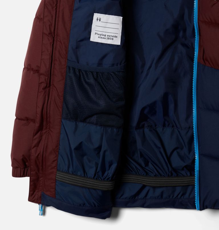 Boys' Arctic Blast Ski Jacket, Color: Elderberry, Collegiate Navy, image 3