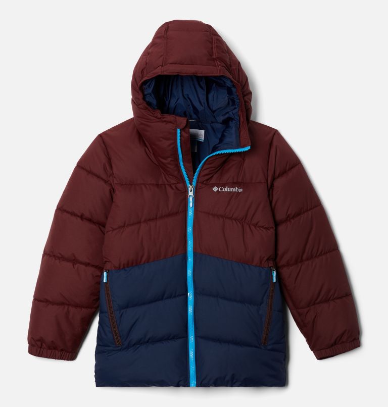 Boys' Arctic Blast Ski Jacket, Color: Elderberry, Collegiate Navy, image 1
