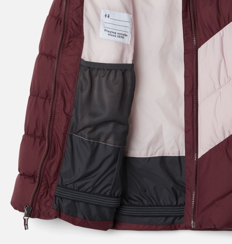 Girls' Arctic Blast Ski Jacket, Color: Malbec, Mineral Pink, image 3