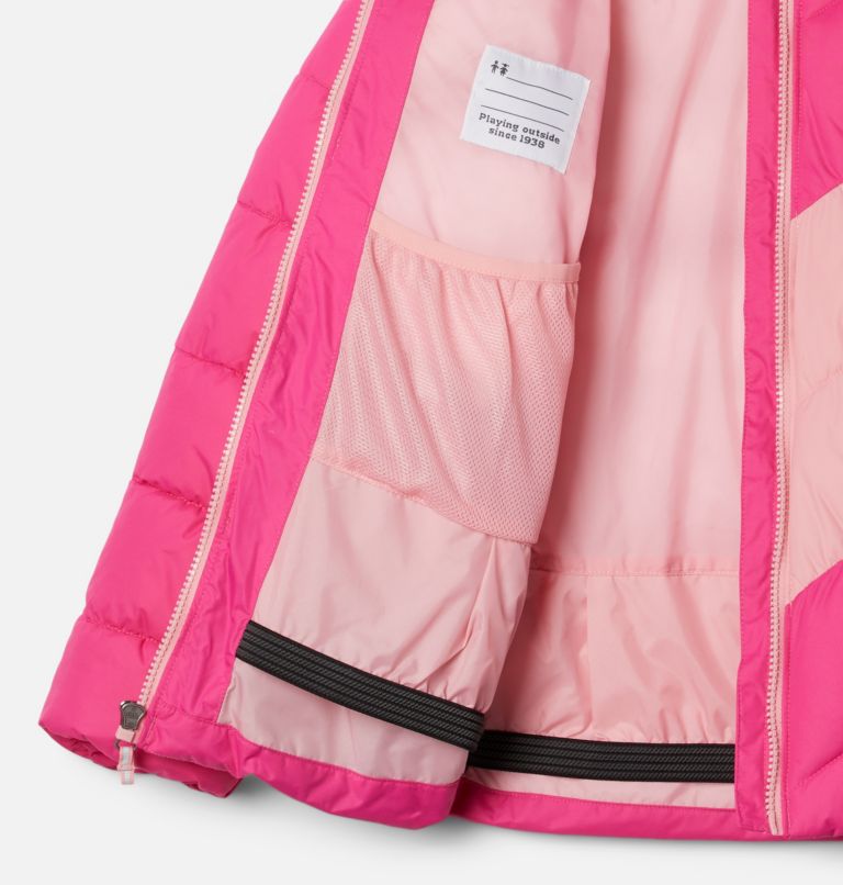 Girls' Arctic Blast Jacket, Color: Pink Ice, Pink Orchid, image 3
