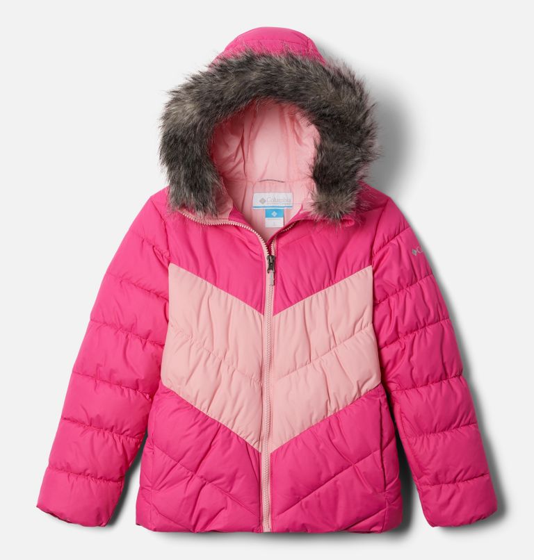 Girls' Arctic Blast Jacket, Color: Pink Ice, Pink Orchid, image 1
