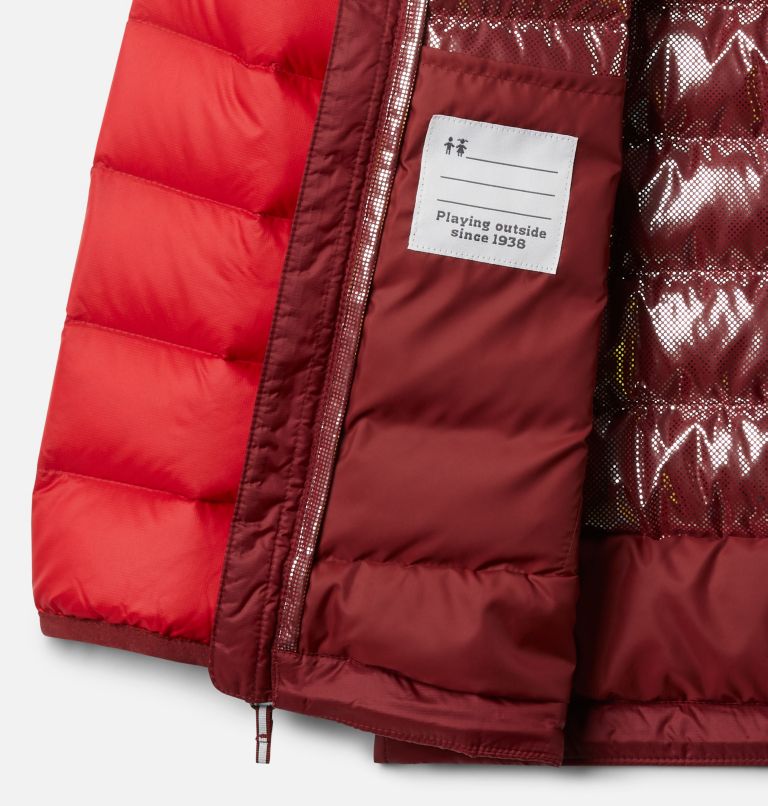 Boys' Autumn Park Down Jacket, Color: Mountain Red, Red Jasper