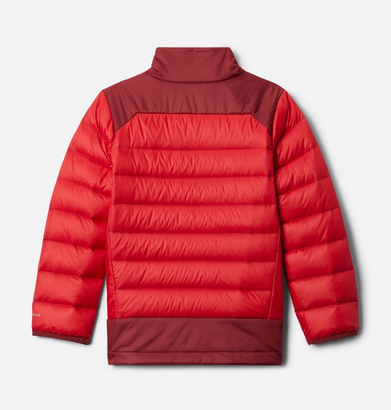 Boys' Autumn Park Down Jacket, Color: Mountain Red, Red Jasper