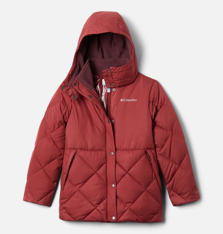 Manteau matelassé à capuchon Forest Park pour fille, Color: Marsala Red, Malbec, image 1