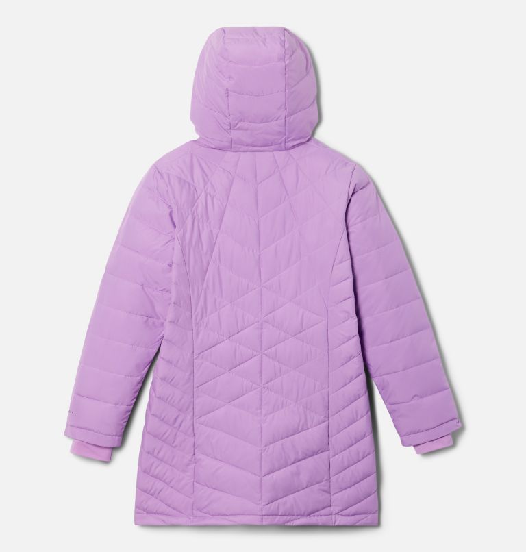 Girls' Heavenly Long Insulated Jacket, Color: Gumdrop, image 2
