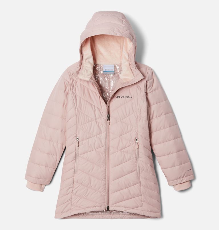 Thumbnail: Girls' Heavenly Long Jacket, Color: Dusty Pink, image 1