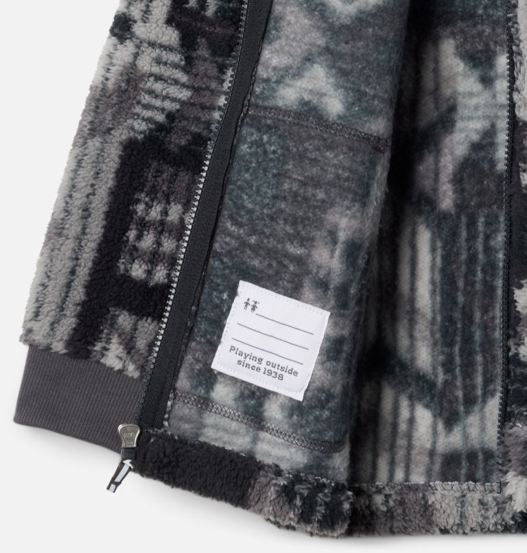 Boys' Rugged Ridge II Full Zip Sherpa, Color: Shark Pathways, image 3