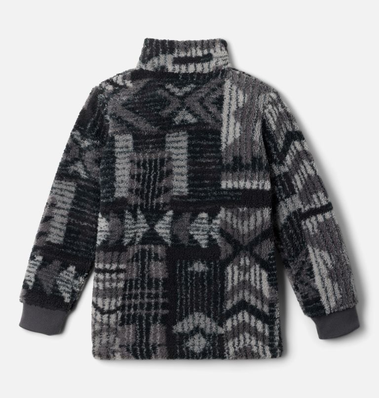 Boys' Rugged Ridge II Full Zip Sherpa, Color: Shark Pathways, image 2