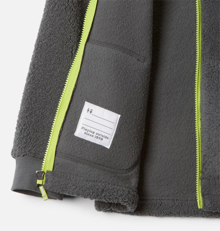 Boys' Rugged Ridge II Full Zip Sherpa, Color: Grill, image 3
