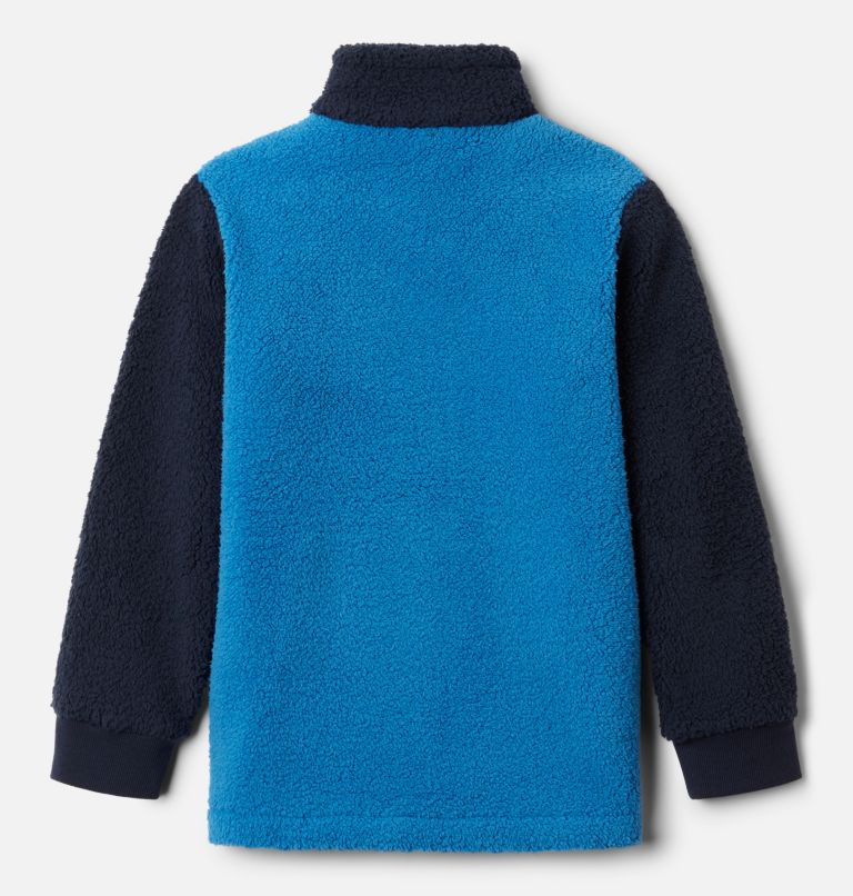 Boys' Rugged Ridge II Full Zip Sherpa, Color: Bright Indigo, Collegiate Navy, image 2