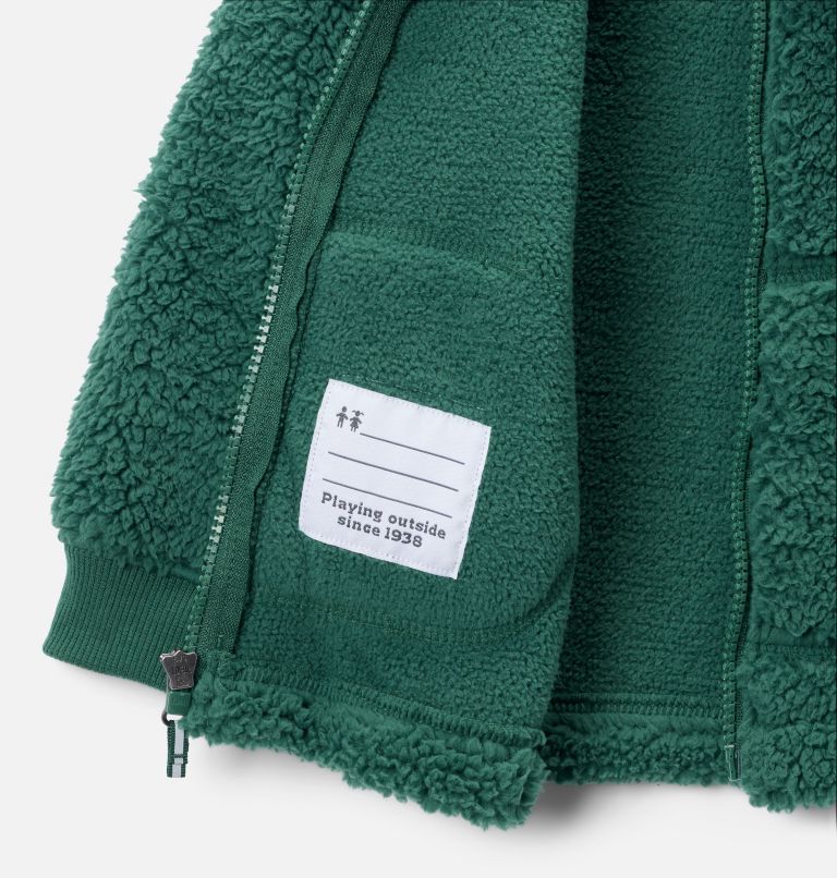 Boys' Toddler Rugged Ridge II Full Zip Sherpa Fleece Jacket, Color: Rain Forest, image 3