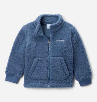 Toddler's Rugged Ridge III Full Zip Sherpa Fleece Jacket, Color: Dark Mountain, image 1