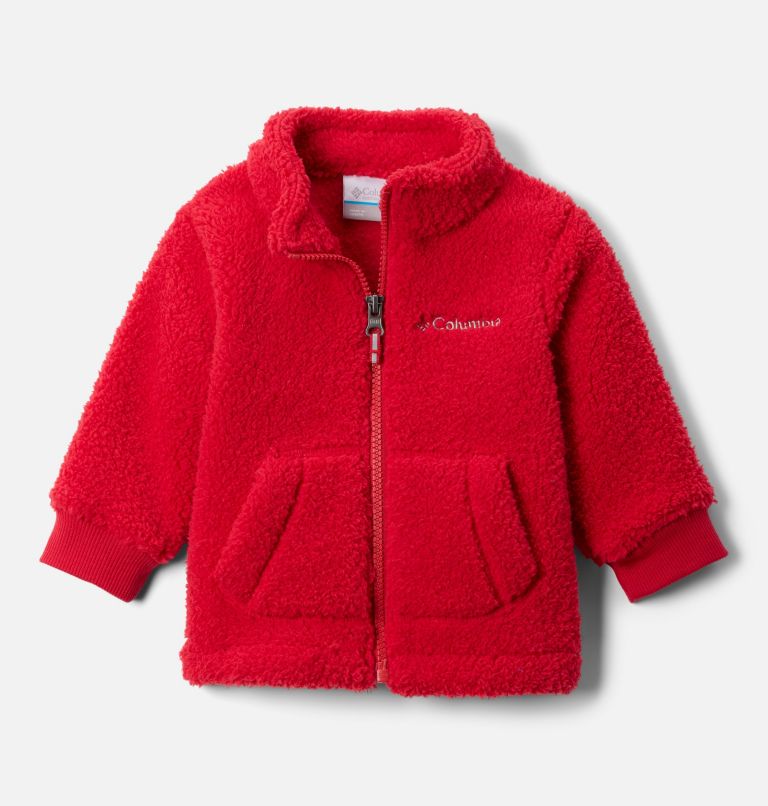 Infant Rugged Ridge II Full Zip Sherpa Fleece Jacket, Color: Mountain Red, image 1