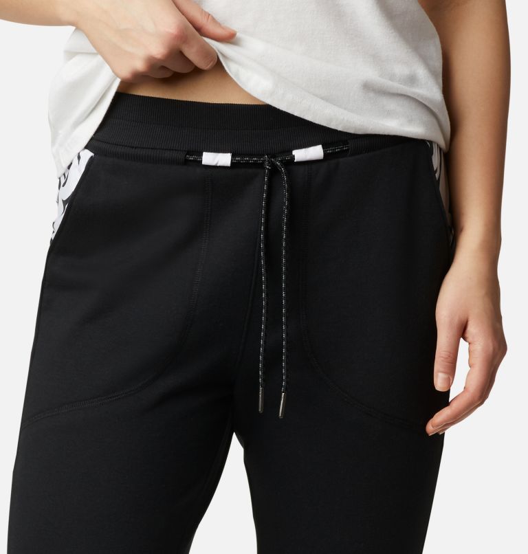 Columbia Lodge Knit Jogger | 010 | XXL, Color: Black, White Typo Print, image 4