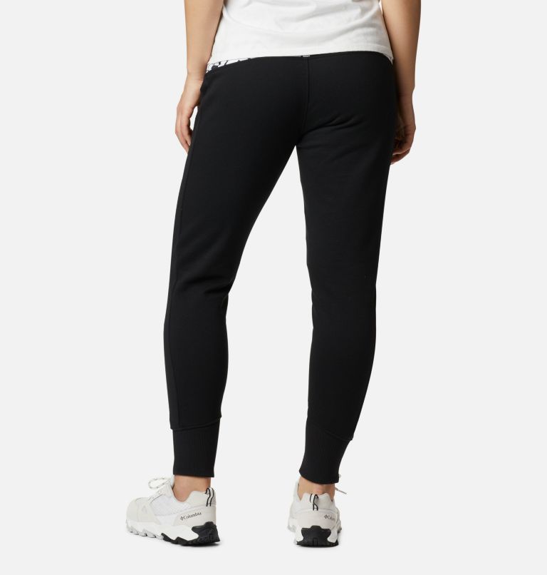 Columbia Lodge Knit Jogger | 010 | XXL, Color: Black, White Typo Print, image 2