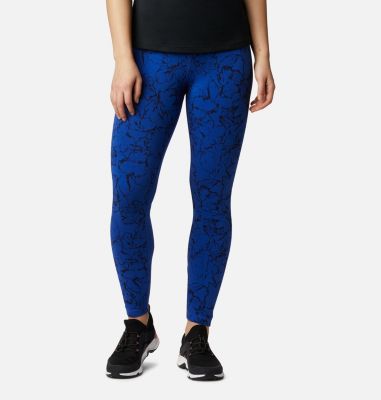 Legging Columbia Lodge femme Columbia Lodge&trade; Legging | 410 | L, Lapis Blue Brushstroke Print, front