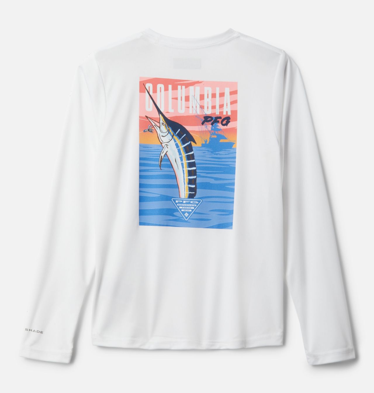 Kids' PFG Terminal Tackle Vintage Poster Long Sleeve Shirt 1