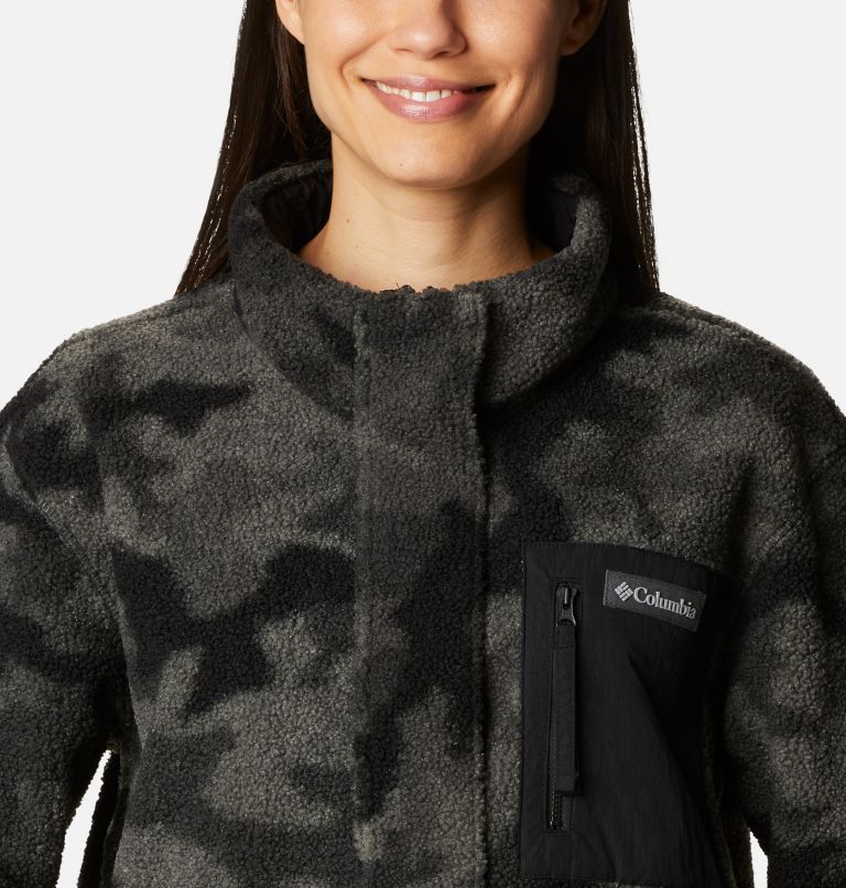 Manteau long Panorama pour femme, Color: Black Camo Print, image 4