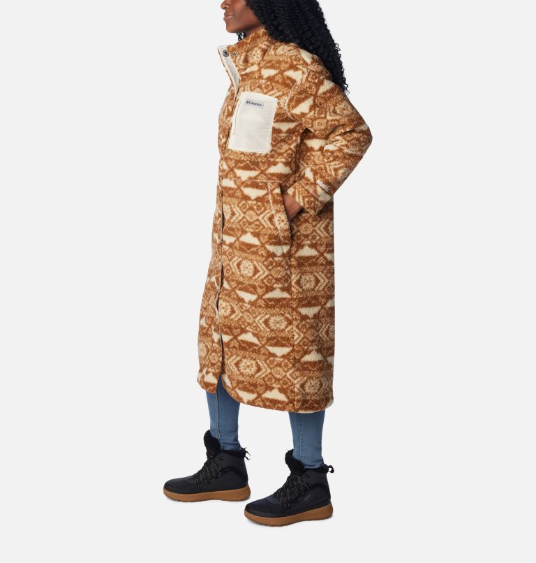 Women's Panorama Full Length Jacket, Color: Chalk Checkered Peaks, image 3