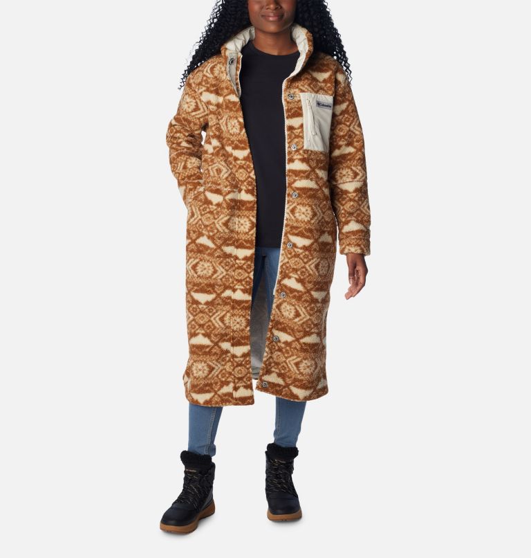 Women's Panorama Full Length Jacket, Color: Chalk Checkered Peaks, image 7