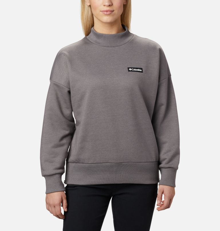 Chandail épais à col rond Columbia Lodge pour femme, Color: City Grey Heather, image 1