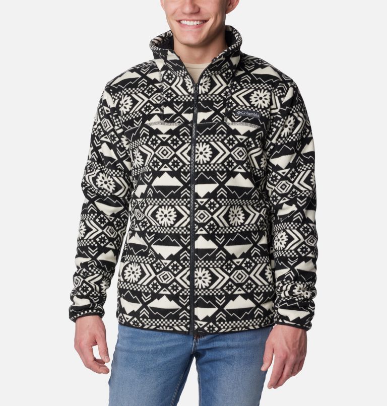 Mens Thicken Fleece Fleece Lined Hoodie With Printed Pattern USA