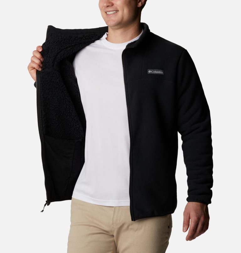 Men's Winter Pass Sherpa Fleece Jacket, Color: Black, image 5
