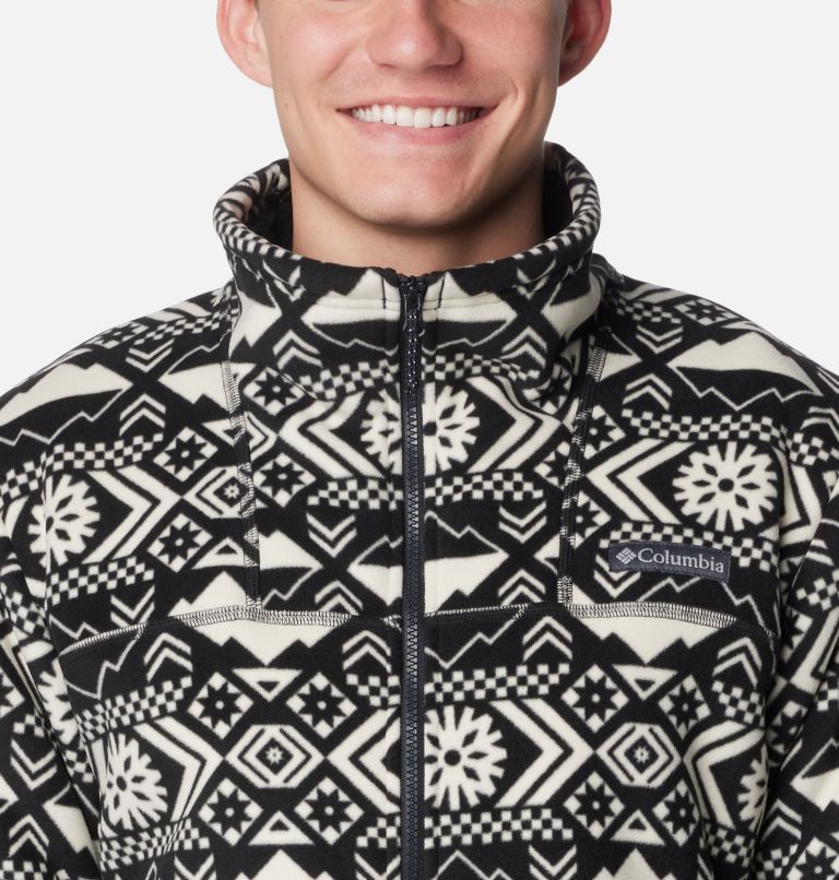Winter Pass Full Zip | 013 | XXL, Color: Black Checkered Peaks Tonal Print, image 4