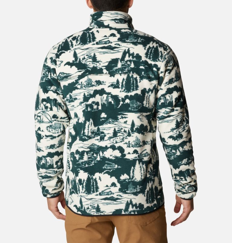 Thumbnail: Men's Winter Pass Sherpa Fleece Jacket, Color: Spruce Roasted Print, image 2