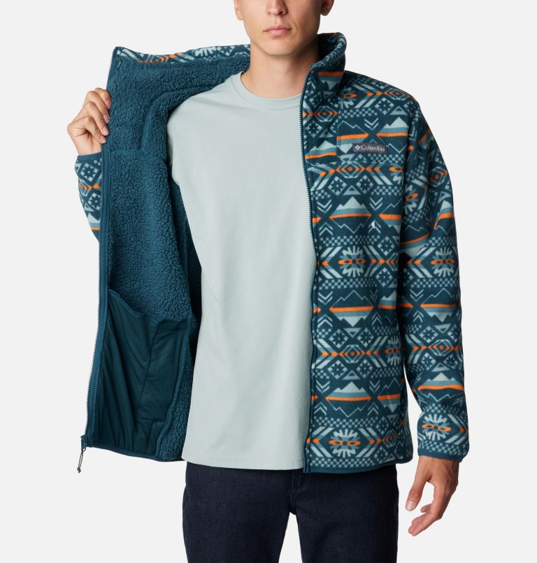 Winter Pass Full Zip | 414 | L, Color: Night Wave Checkered Peaks Print, image 5