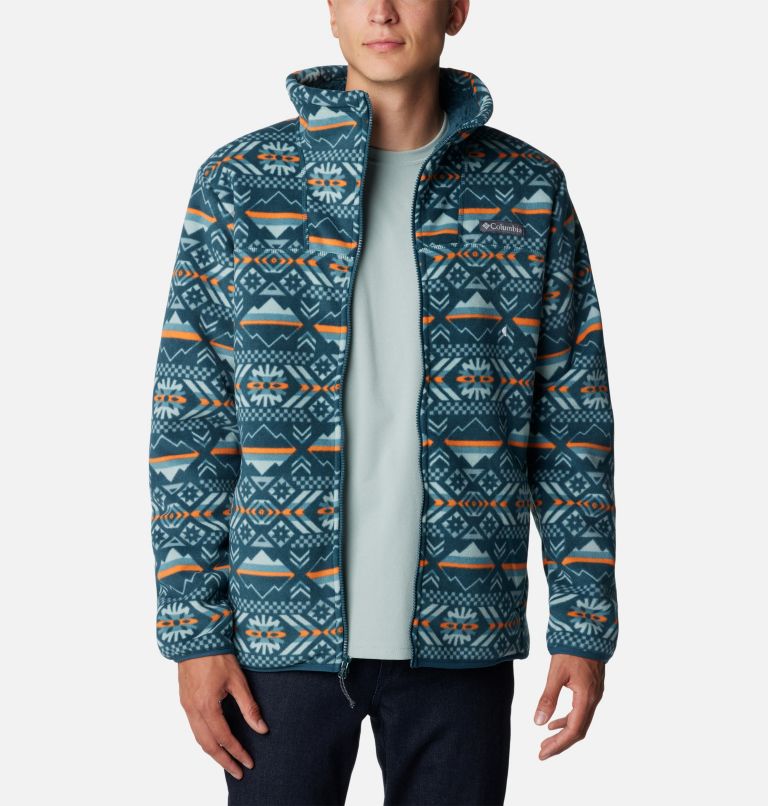 Winter Pass Full Zip | 414 | L, Color: Night Wave Checkered Peaks Print, image 6