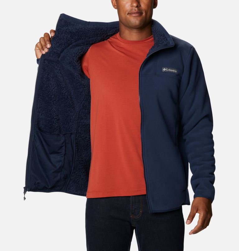 Thumbnail: Men's Winter Pass Fleece Jacket, Color: Collegiate Navy, image 5