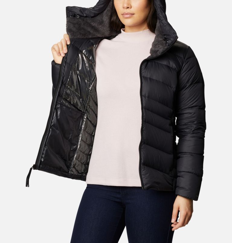 Hooded women's hotsell down jacket