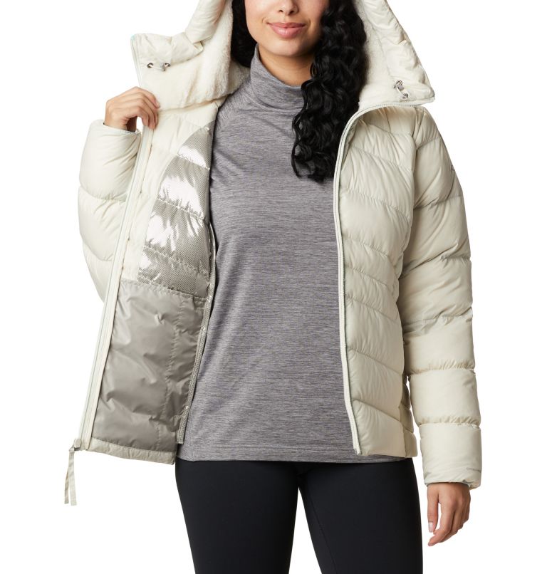 Autumn Park Down Hooded Jacket | 191 | M, Color: Chalk, image 5