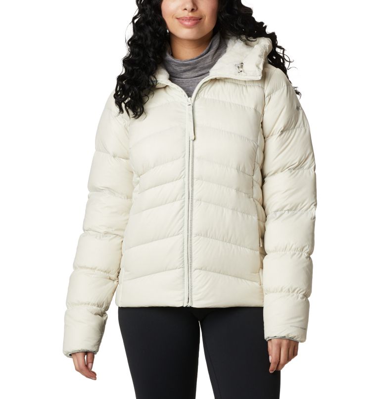 Autumn Park Down Hooded Jacket | 191 | M, Color: Chalk, image 1