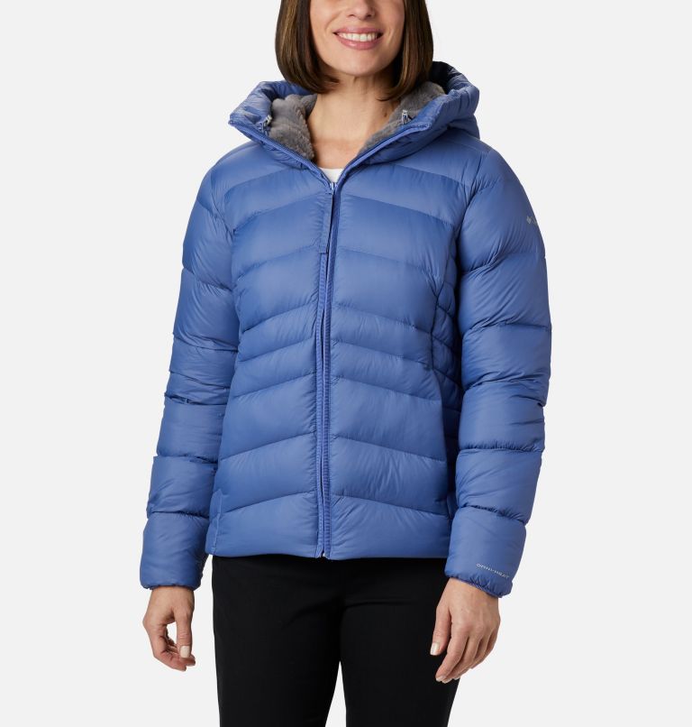 Manteau à capuchon en duvet Autumn Park pour femme, Color: Velvet Cove, image 1