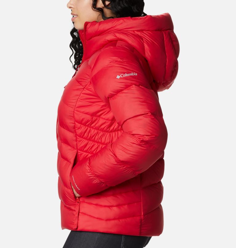 Autumn Park Down Hooded Jacket | 658 | L, Color: Red Lily, image 3