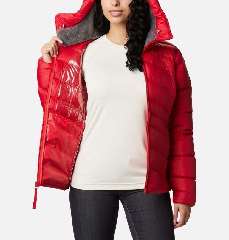 Autumn Park Down Hooded Jacket | 658 | L, Color: Red Lily, image 5