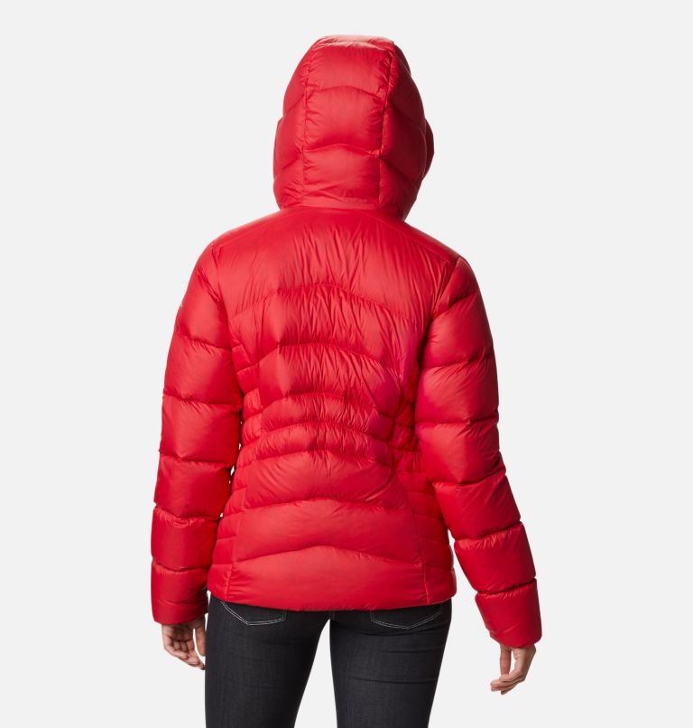 Autumn Park Down Hooded Jacket | 658 | L, Color: Red Lily, image 2