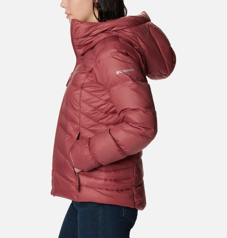Autumn Park Down Hooded Jacket | 679 | S, Color: Beetroot, image 3