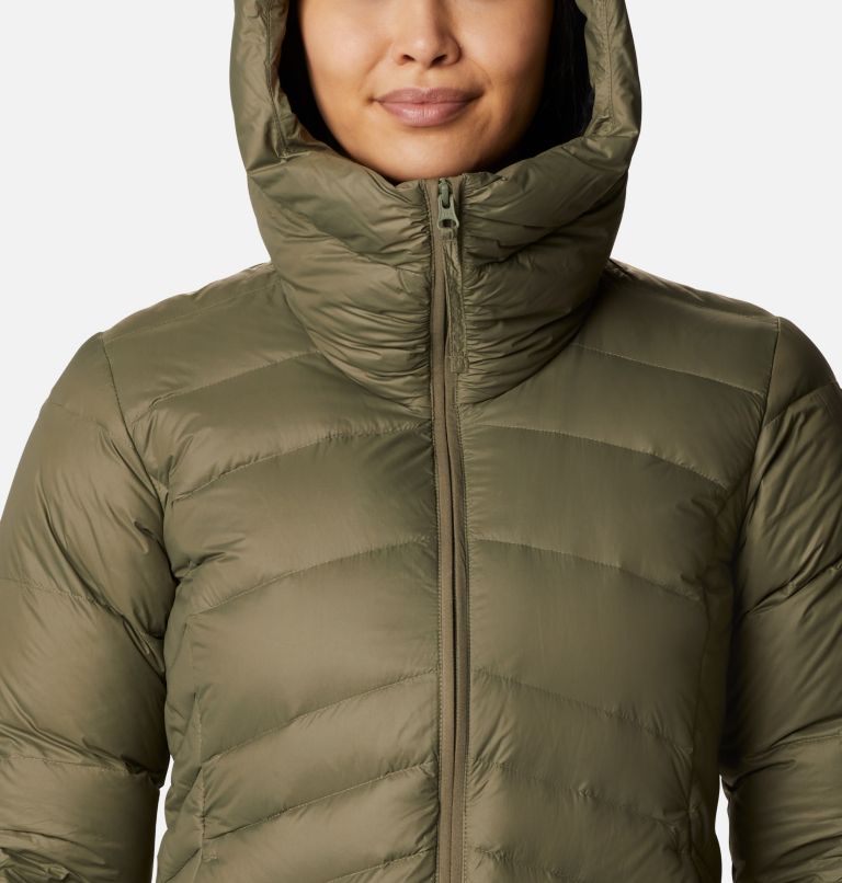 Autumn Park Down Hooded Jacket | 397 | M, Color: Stone Green, image 4