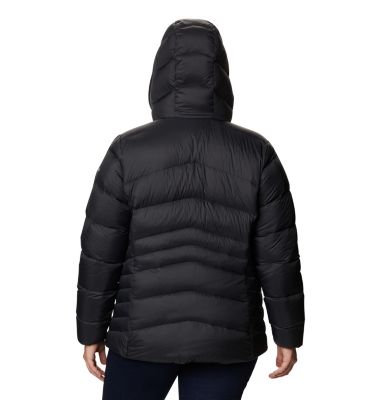 plus size black hooded jacket