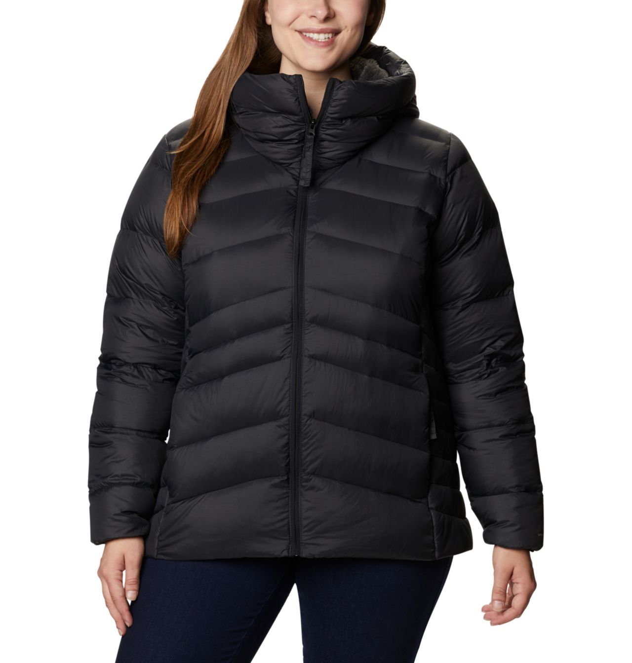 Manteau à capuchon en duvet Autumn Park™ pour femme - Grandes tailles 1