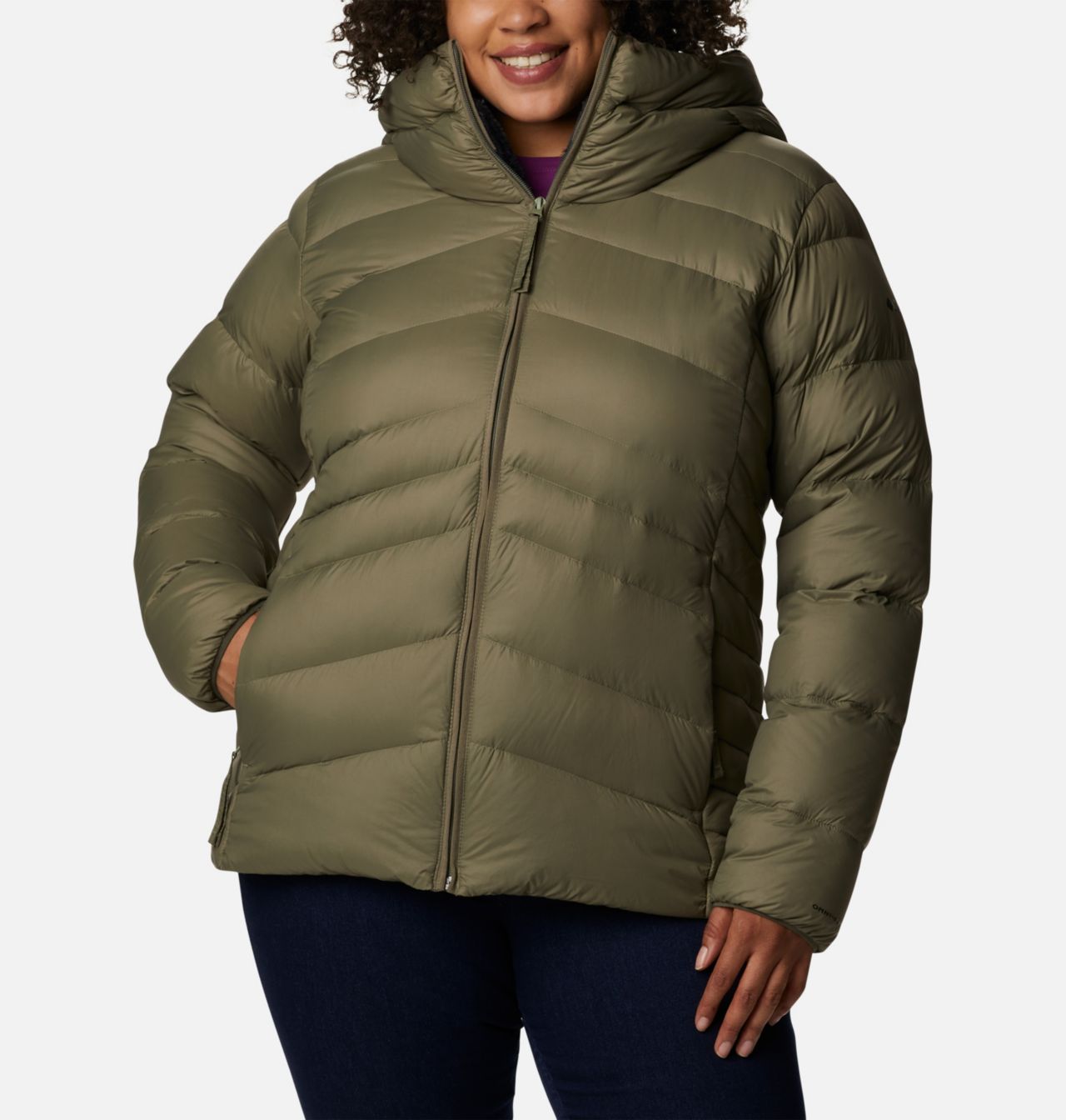 Women's Autumn Park™ Down Hooded Jacket - Plus Size 1