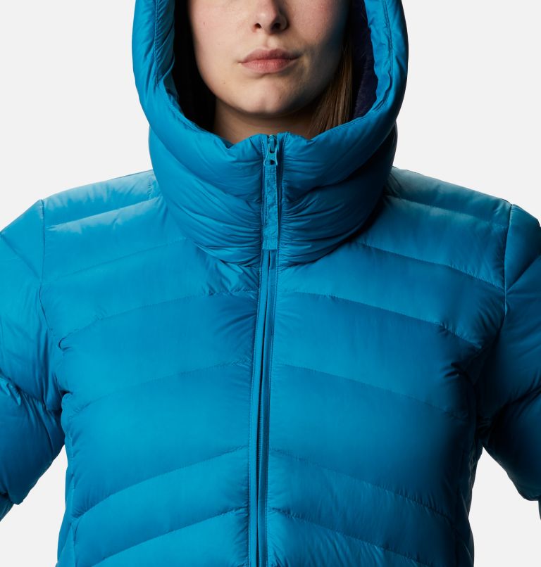 Autumn Park Down Hooded Jacket | 462 | 2X, Color: Fjord Blue, image 4