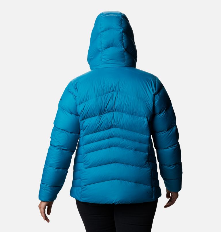 Autumn Park Down Hooded Jacket | 462 | 2X, Color: Fjord Blue, image 2